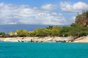 Fototapeta na wymiar beach in the Caribbean