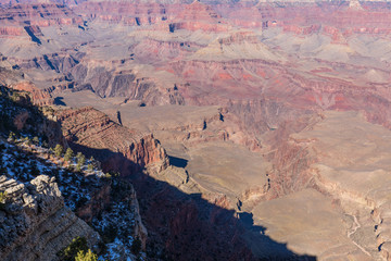 South Rim Grand Canyon Scenic Landscape