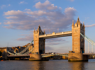 Europe, UK, England, London, Tower Bridge view
