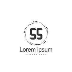 Obraz premium Initial letter SS Logo Template. Minimalist letter logo