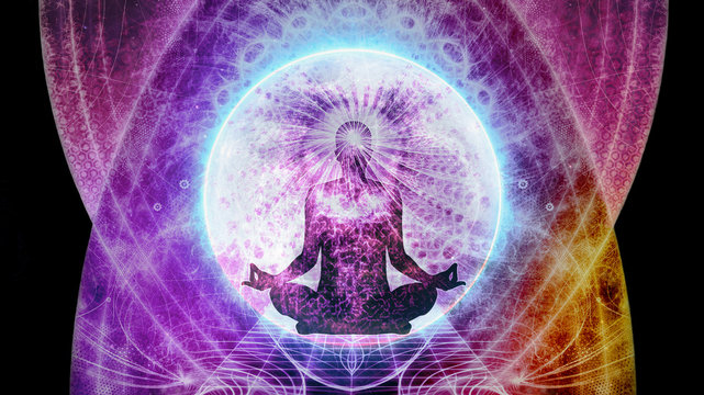 Abstract Artistic Colorful Meditation Background