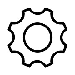 Gear Outline Icon Symbol