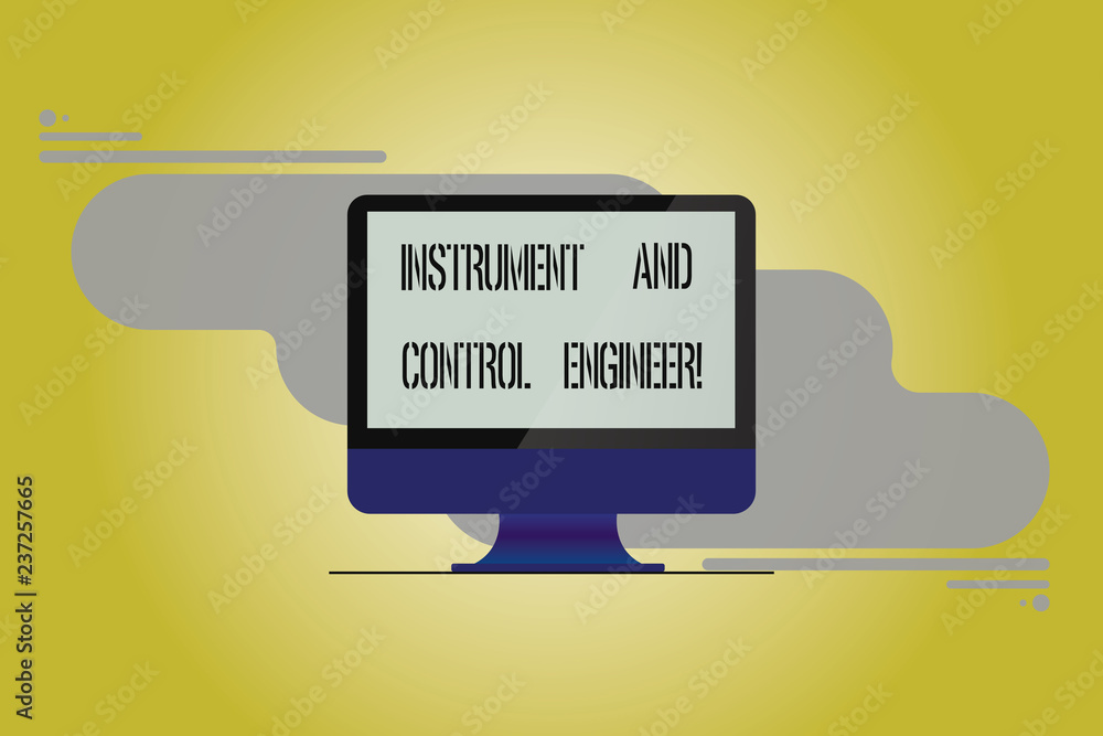 Aufkleber conceptual hand writing showing instrument and control engineer. business photo showcasing automatio
