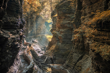 Watkins Glen gorge in Autumn/fall 3