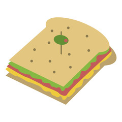 Delicious sandwich food