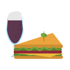 Delicious sandwich food