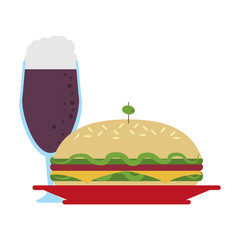 Delicious sandwich food