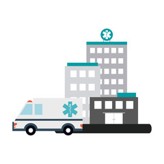 Fototapeta premium Hospital building scenery