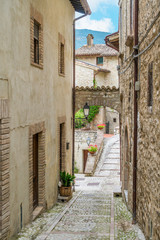 Vallo di Nera, beautiful ancient village in the Province of Perugia, in the Umbria region of Italy.