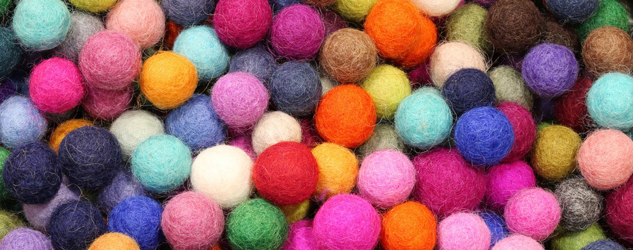 background of colored balls