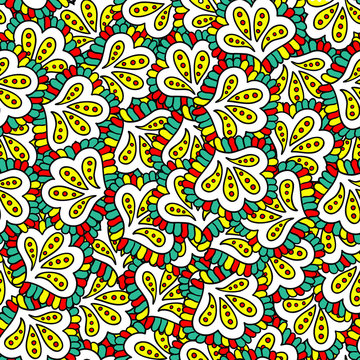Seamless psychedelic pattern © Yuliya