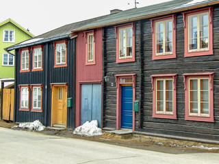 traditional street in røros