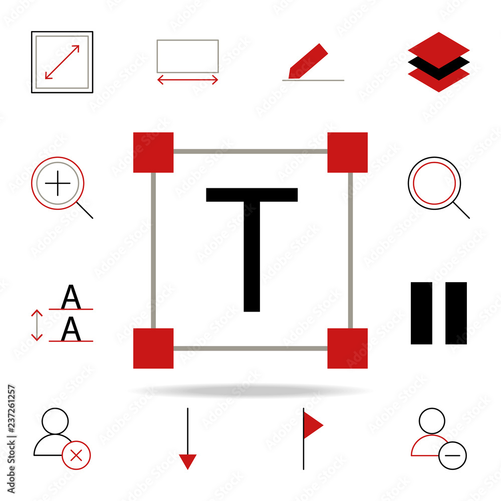 Poster text editor icon. text editor icons universal set for web and mobile