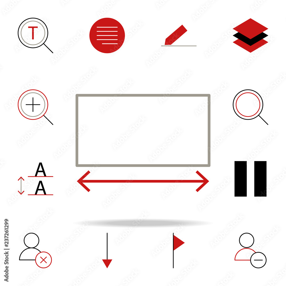 Poster expand extend icon. text editor icons universal set for web and mobile