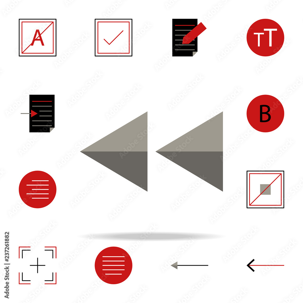 Poster reverse icon. text editor icons universal set for web and mobile