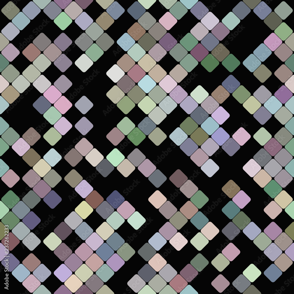 Aufkleber abstract seamless rounded square pattern background - vector design