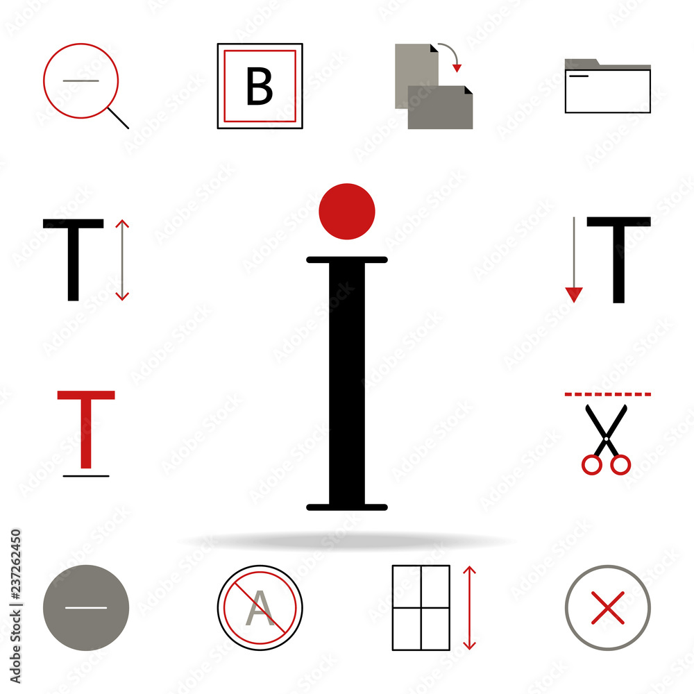 Poster info icon. text editor icons universal set for web and mobile