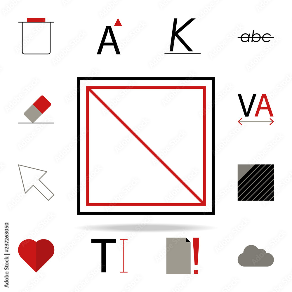 Aufkleber ban no icon. text editor icons universal set for web and mobile