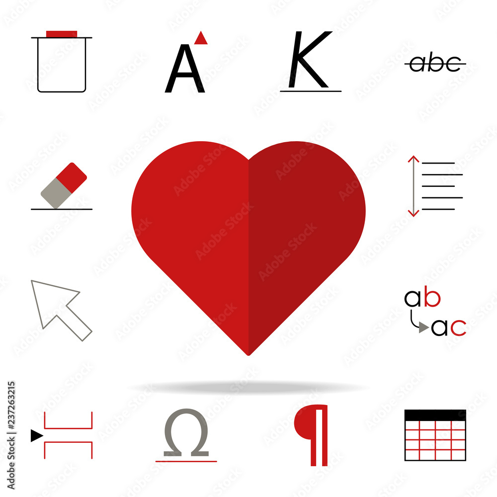 Aufkleber favorite icon. text editor icons universal set for web and mobile