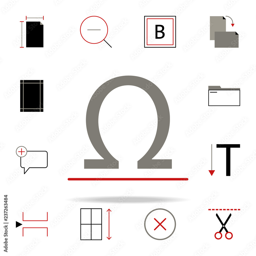 Poster symbol icon. text editor icons universal set for web and mobile