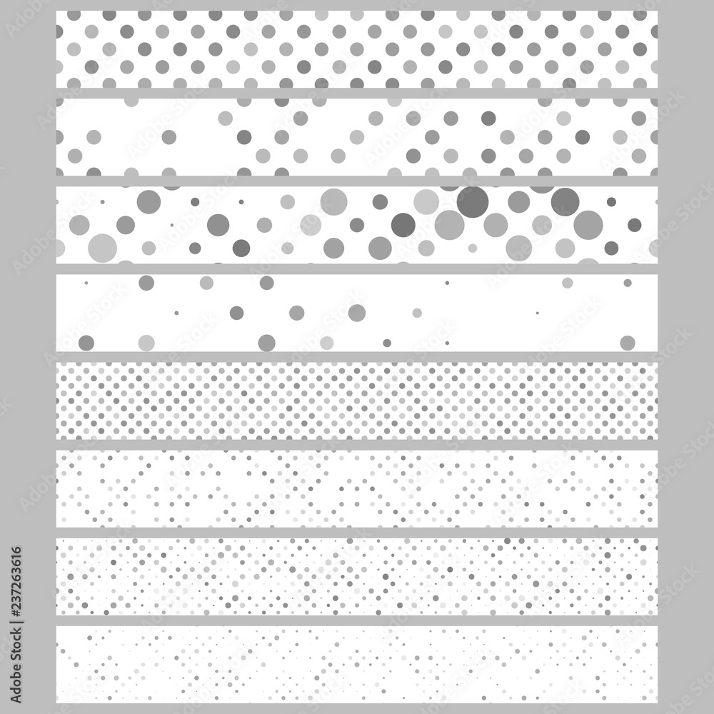 Poster abstract circle pattern web banner background set - vector ad template designs