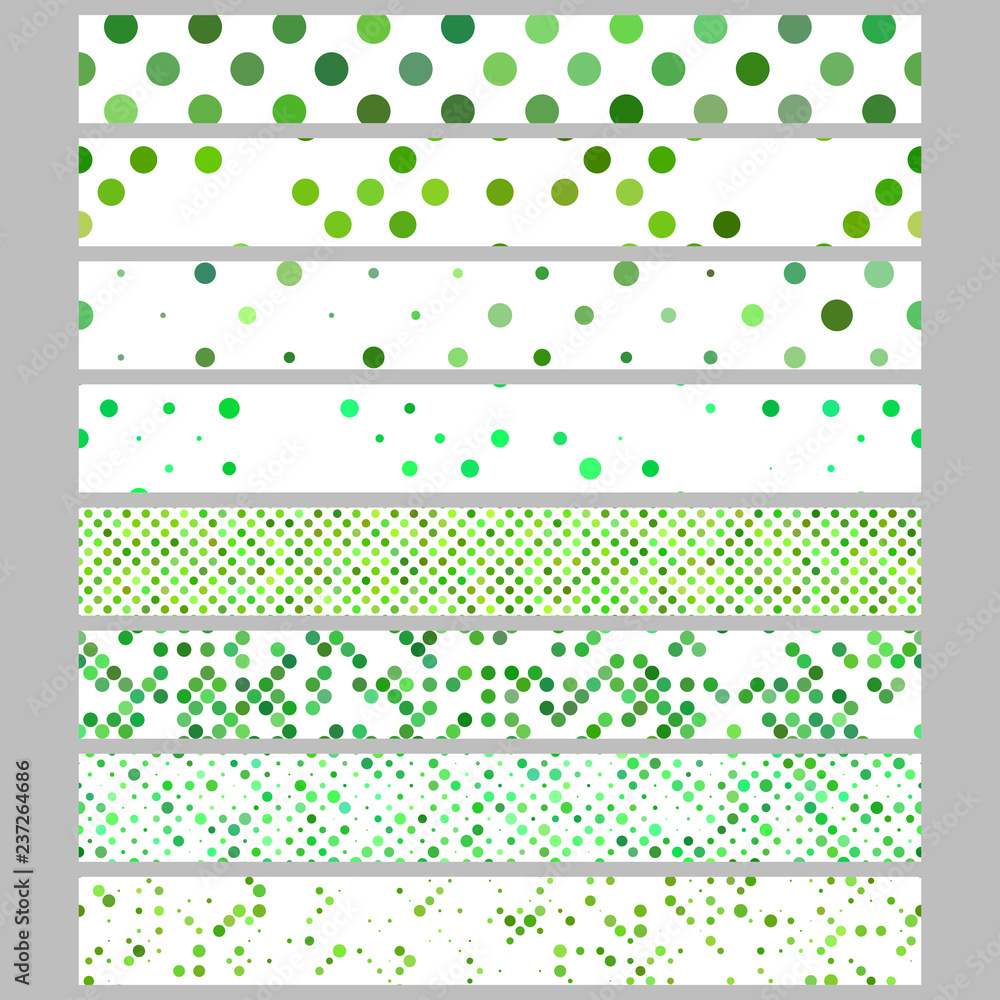 Poster abstract circle pattern web banner background set - vector ad template designs