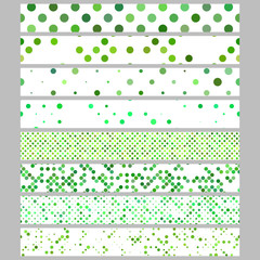 Abstract circle pattern web banner background set - vector ad template designs