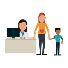 Obraz premium Doctor and patients