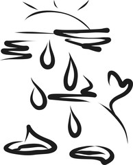 Rain vector illustration