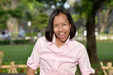 Beautiful Diverse Woman And Laughter