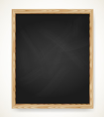 Blank black chalkboard frame background