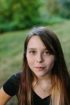 Portrait of Beautiful Young Girl
