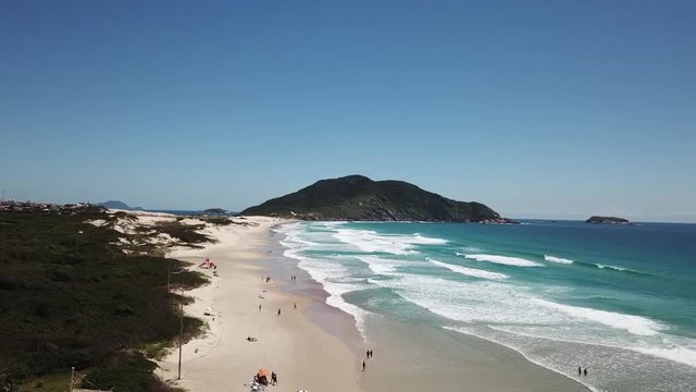 FLORIANOPOLIS, SANTA CATARINA ISLAND, BRAZIL - Costao do santinho Beach Florianopolis, Santa Catarina. dec, 2018