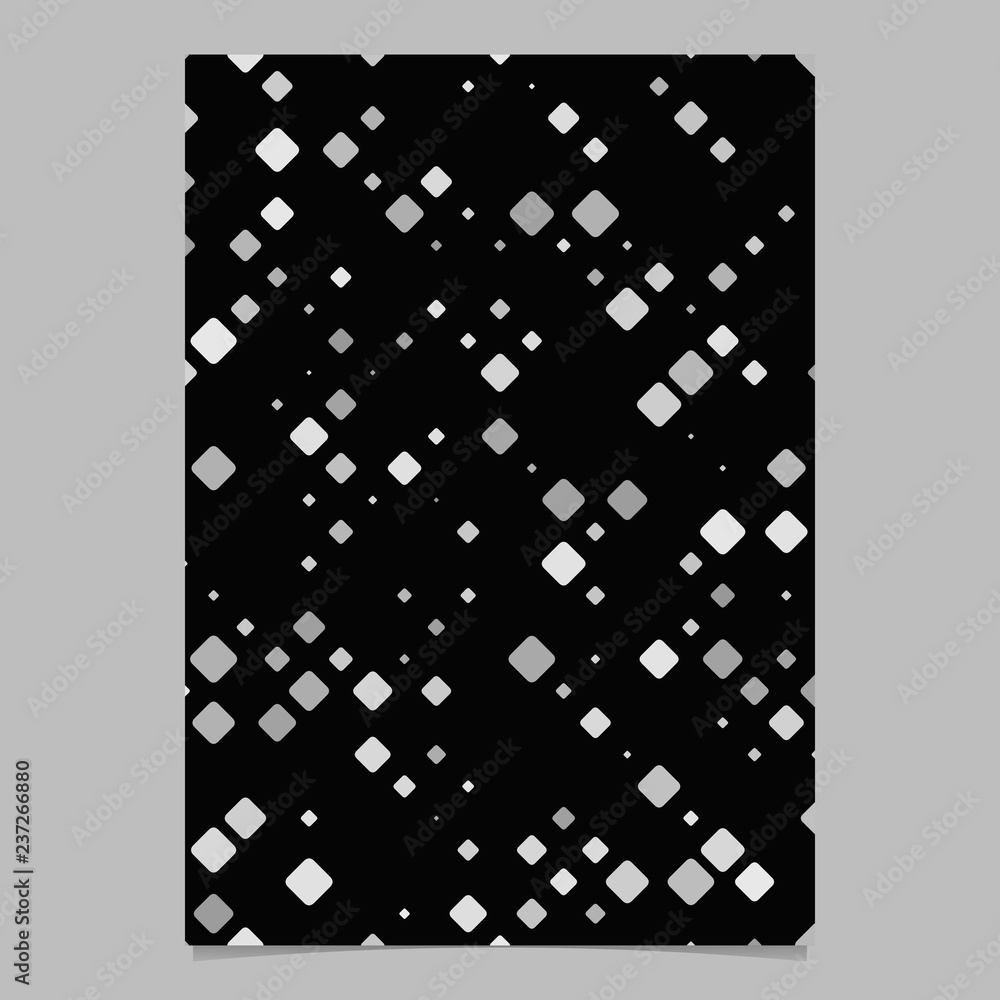 Aufkleber grey geometric diagonal rounded square pattern background poster template - vector graphic