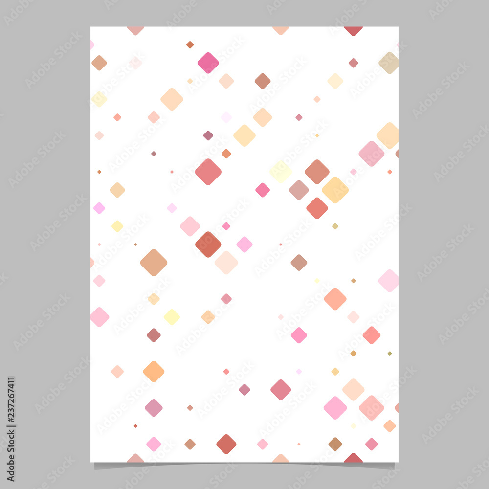 Aufkleber pink geometrical diagonal square pattern background brochure template - vector design