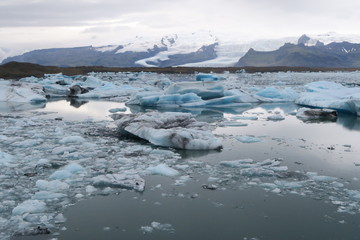 Fototapeta na wymiar Island Gletscherlagune Jökulsarlon