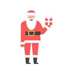 Santa Claus. flat style. isolated on white background