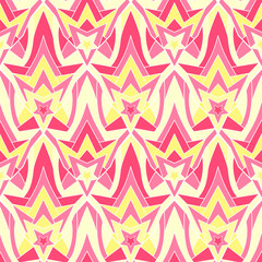 Bright rhombic seamless pattern for textiles and printing.