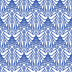 Rhombic seamless ornaments in the same style.