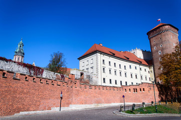 Fototapeta na wymiar Wawel castle in Kraków, Poland