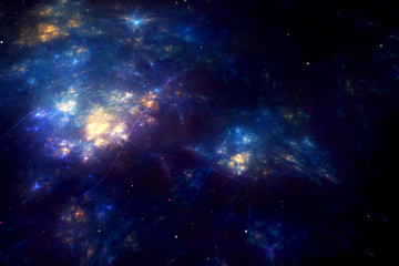 Artistic Abstract Colorful Smooth Dark Galaxy Background