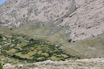 View at the adriatic sea from KrK Island, CroatiaMidlands of Krk Island, Croatia