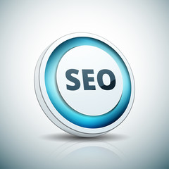 SEO Search Engine Optimisation button illustration