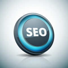 SEO Search Engine Optimisation button illustration