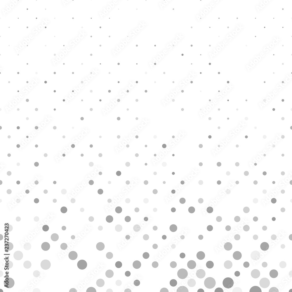 Poster grey geometrical circle pattern background - graphic with small dots
