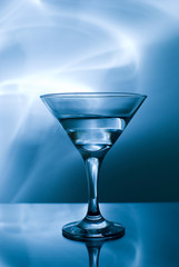 glasses with cocktail in a nightclub entourage