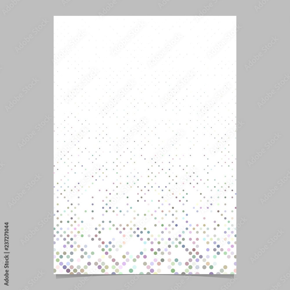 Fototapete Abstract repeating dot pattern brochure template background - vector illustration