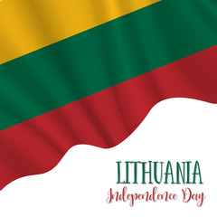 16 February, Lithuania Independence Day background 