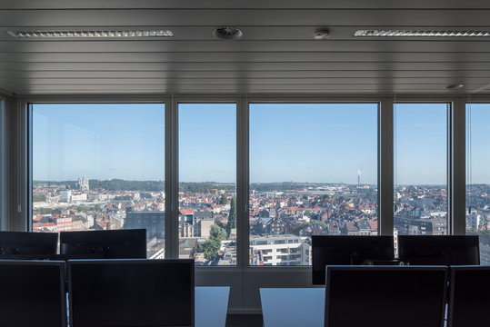Office view of Brussels
