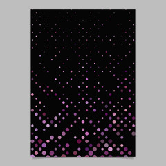 Purple geometric dot pattern page background template - vector design